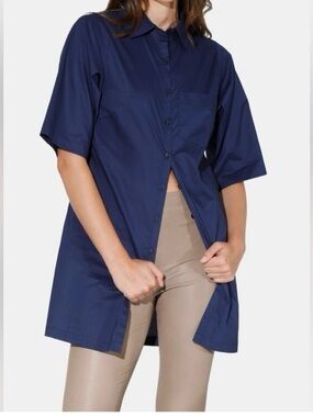 Walter Baker Navy Button-Up With Pockets